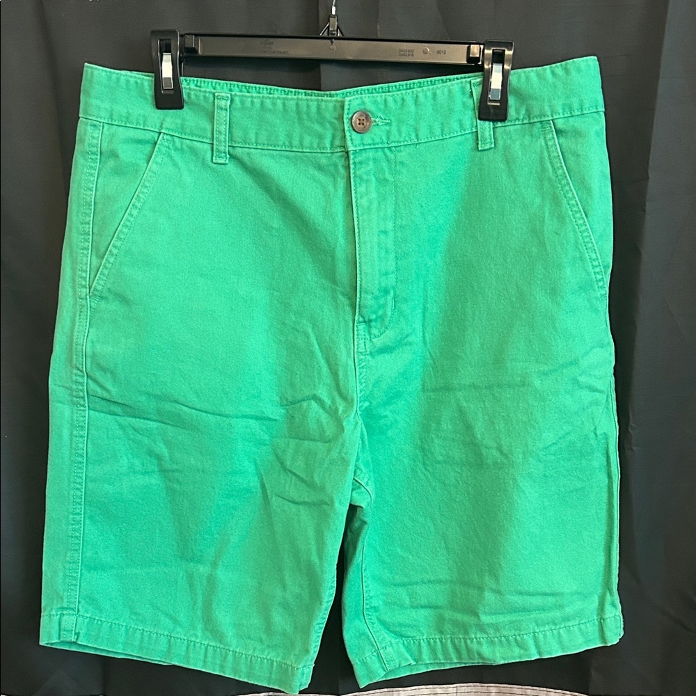 Faded Glory Men's Green Flat Front Shorts